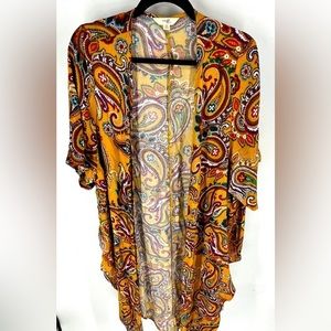 Terra & Sky Kimono Cover-Up 14W (0X)